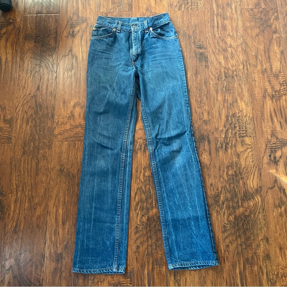 Vintage Orange tag Levi’s denim straight leg jeans late 70’s early 80s